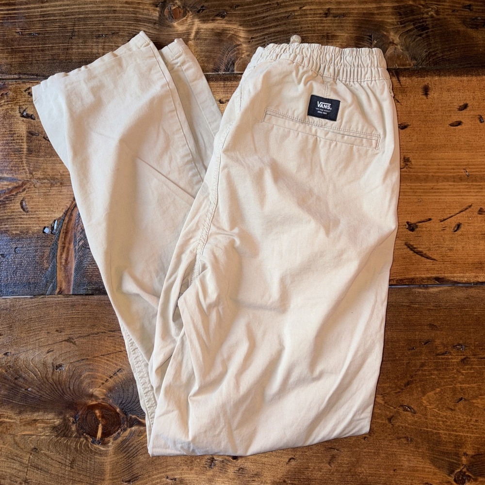 Vans Men's Small Pull On Cotton Slacks Hipster Grunge Skate Pants